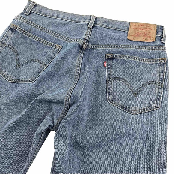 Levi's Other - EUC LEVI'S 505 Blue Jeans Men 36x30 Light Wash Cotton Denim Zip Fly Straight Y2K